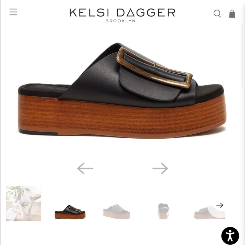 Kelsi Dagger Dover black platform sandal